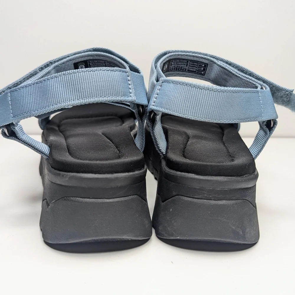 Teva Jadito Universal Sandals Comfort Easy Off/On Blue Black Velcro Size 10